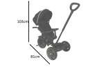 Rowerek trójkołowy TRIKE FIX Elite 2w1 rower spacerówka 6w1 czarny Rowerek trójkołowy TRIKE FIX Elite 2w1 rower spacerówka 6w1 czarny