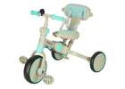 Rowerek trójkołowy TRIKE FIX V4 rower spacerówka rowerek biegowy 6w1 szary niebieski