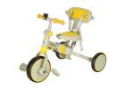 Rowerek trójkołowy TRIKE FIX V4 rower spacerówka rowerek biegowy 6w1 szary żółty