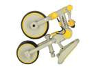 Rowerek trójkołowy TRIKE FIX V4 rower spacerówka rowerek biegowy 6w1 szary żółty Rowerek trójkołowy TRIKE FIX V4 rower spacerówka rowerek biegowy 6w1 szary żółty